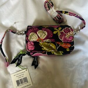 Vera Bradley All In One Crossbody Pirouette Pink NWT